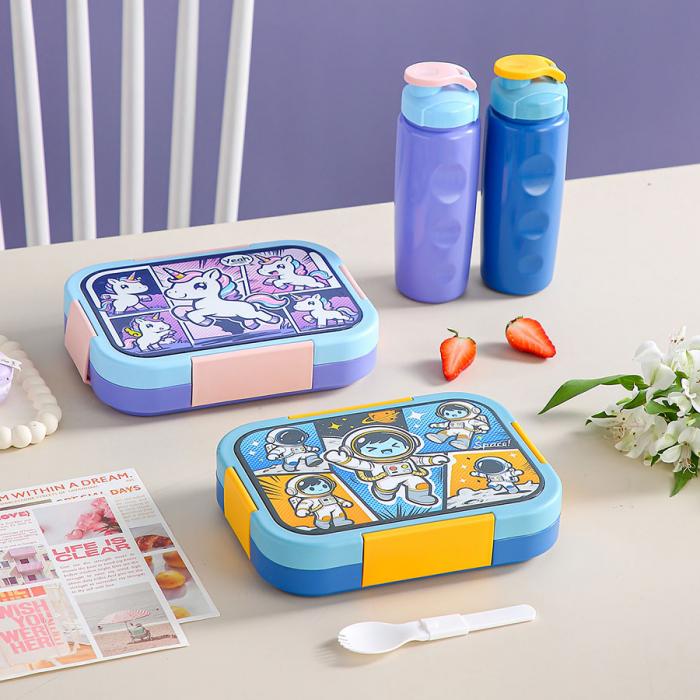 童夢(mèng)漫畫分格密封飯盒(塑料款/不銹鋼款/套